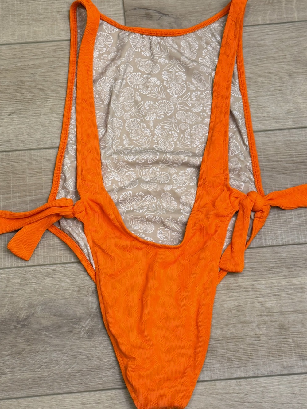 Free People Bright Orange The Pamela Swimsuit 🔥 NWOT size Small - Picture 6 of 7